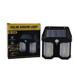 (nw000169) Double Head Antique Solar Sensor Lamp Solar Warm Lighting Lamp Outdoor Wall Lights